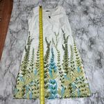 Loft Ann Taylor  floral Vine Leaf Print sleeveless Dress Career size 0 NWT white Photo 4