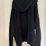 Cyrus XL Knit Black Sweater with Hoodie Photo 1