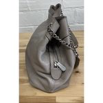 Michael Kors Gray Pebble Leather Jet Set Chain Strap Double Shoulder Bag -M Photo 5