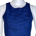 Loft  Dress Womens 0 Royal Blue Tweed Textured Fit & Flare Office Workwear Career Photo 5