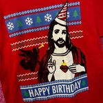Happy Birthday Jesus Christmas Tshirt size XL Photo 3
