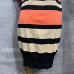 No Boundaries  Women’s Sweater Dress Coral Combo Striped Buckle Wrap Size L NWT Photo 8