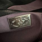 BALLY black leather hobo, tassel tieclosure, made in Italy Photo 10