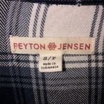 Peyton Jensen Womens Size S Shirt Brushed Flannel Long Sleeve Plaid Blue Tunic Photo 1