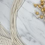 Womens Mother of Pearl Woven Macrame Tie Belt Small (S) ✨ White Photo 12