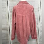 Forever 21 Oversized Wide Wale Corduroy Button Front Shacket Dusty Rose-Large Photo 1