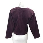Madewell Women's Purple Waffle Knit Cotton Long Sleeve V Neck Sweater Top Size S Photo 1