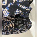 Tibi  snakeskin blouse tan black purple blue size 4 Photo 4