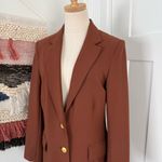 Rag and Bone Cody Wool Blend Single-Breasted Blazer Light Brown Sz 2 Gold Buttons Photo 3