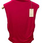 A New Day  Women's Pink Short Sleeve Side Ruched T-Shirt - Size XS - NWT Photo 0