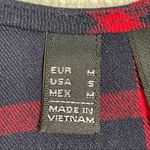 MNG Women’s Plaid Scoop Back Shift Dress Blue Photo 9