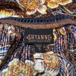Shyanne  Floral Blouse - Brown and Gold Photo 7