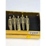 Vintage Laurel Burch Pin Brooch TRIBE People Human Brass Art Jewelry RARE Gold Photo 6