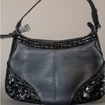 Brighton Leather black croc & pebble leather handbag purse Photo 1