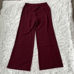 Nanette Lepore  Pant Women's Wide Leg Full Length Crepe in Burgundy size 8 Photo 13