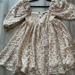 Anna Grace  S Floral Babydoll Mini Dress Photo 2