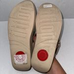 FitFlop  Thong Sandals Womens US 11 EU 43 Lulu Covered Buckle Beige Leather Slide Photo 10