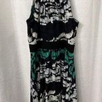Max and Cleo  Painted Feather Jersey Sleeveless Halter Dress Office Casual SIZE 8 Photo 0