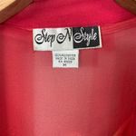 Pink Sheer Swim Coverup Caftan Art To Wear Boho Glam Sz Medium Red Photo 6