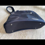 Versace  Parfume Crossbody Nylon Bag Saddle Bag Black Designer‎ Photo 6