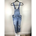 BLANK NYC  Slim Girlfriend Denim Overalls Size 26 Stretch Country Cowgirl Thrashed Photo 1