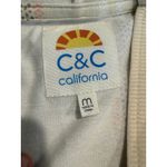 C&C California Striped V Neck Hoodie Pullover Sweatshirt Women's Medium Hippie Photo 8