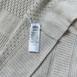 Joie  Open Front Woven Long Cardigan Sweater Womens Beige Knit Lightweight Photo 4