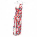 Hello Molly  Different Love One Shoulder Satin Floral Maxi Dress 6 Photo 2