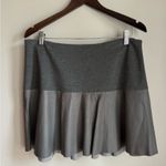 Hinge  Leather Panel Peplum SKIRT GREY SIZE XS $198 VERY CHIC NORDSTROM Photo 5