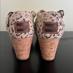 Toms  Women’s Cheetah Animal Print Open Toe Cork Wedge Heels Sandals Photo 4