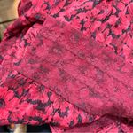 Free People Burgundy Floral Lace Applique Maxi Dress Size 4 Whimsigoth Romantic Photo 12