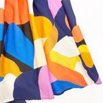 Baltic Born  Lola Midi Dress Rust Navy Blue Multicolor Puff Sleeves Cutout Boho Photo 11