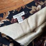 Notations Vintage 90s Moody Floral Black Midi Skirt Photo 3