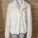 Bongo Vintage  cream faux fur jacket coat EUC woman’s XL Photo 0