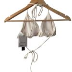 O'Neill O’Neill Saltwater Solid White Venice Triangle Bikini Swimsuit Top Size XL Photo 6