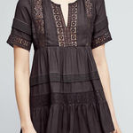 Maeve  Black Tiered Lace Tunic Photo 0