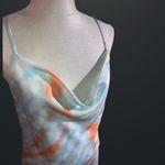 L love cowl neck mini tie dye dress Orange Photo 5