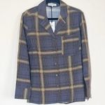 We Wore What  Long Sleeve pajama top button down Vneck deep sage size XS Photo 2