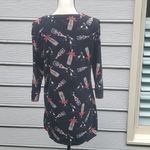 Soma Cheers To Us 3/4 Sleeve Sleepshirt Nightgown | Soma 3/4 Sleeve Sleep Shirt Black Photo 3