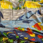 Kismet Hawaii Tropical Sarong Blue Photo 1