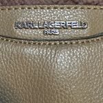 Karl Lagerfeld GUC  Murl Mushroom Light Brown Tan LH8BR549 Handbag Photo 9