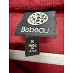 Bobeau  Red Wrap Cardigan Button Closure Long Sleeve Size Small Fall Autumn Photo 5