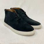 Lucky Brand  Navy Lorelle Mid Top Lace Up Suede Sneaker Size 6.5 Photo 4