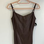 Offline by Aerie Real Luxe Faux Leather Unitard Brown Photo 3