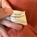 Doen Annie tie neck pointelle long sleeve tee top Bruschetta (terracota) sz XL Orange Photo 9