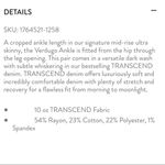 Paige Jeans Verdugo Ankle Nottingham Dark Wash 26 Waist Stretchy Photo 11