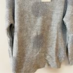Koton Gray Metallic Sparkle Polka Dot Mock Neck Sweater Size Small NEW Photo 3
