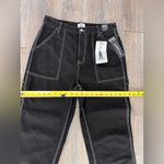 Simple Society Black carpenter Jeans with White Stitching 11/30 Photo 4