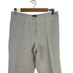 Talbots  Heritage Linen Straight Leg High Waist Beige Trousers Pants SZ 6 Neutral Photo 1