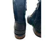 Sorel Emelie Short Lace Waterproof Combat Boots Black Leather Suede 6.5 EU 37.5 Photo 4